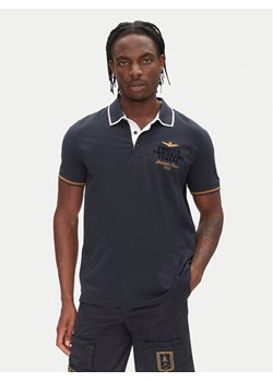 Aeronautica Militare Polo 251PO1859P191 Granatowy Regular Fit ze sklepu MODIVO w kategorii T-shirty męskie - zdjęcie 181091020