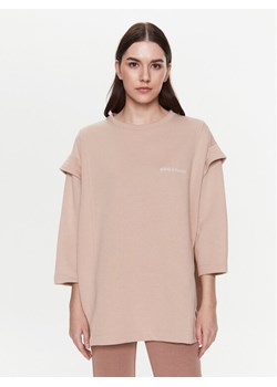 MMC Studio Bluza Loretta Beżowy Relaxed Fit ze sklepu MODIVO w kategorii Bluzy damskie - zdjęcie 181091052