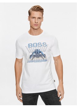 BOSS T-Shirt Teenter 50503551 Biały Regular Fit ze sklepu MODIVO w kategorii T-shirty męskie - zdjęcie 181091210