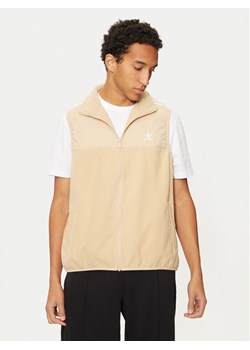 adidas Kamizelka adicolor 3-Stripes IZ2483 Beżowy Regular Fit ze sklepu MODIVO w kategorii Kamizelki męskie - zdjęcie 181091351