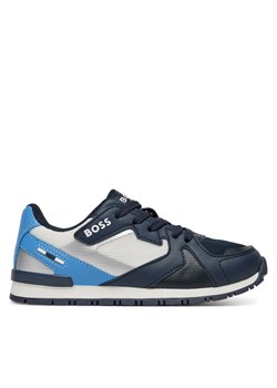 BOSS Sneakersy J51646 M Granatowy ze sklepu MODIVO w kategorii Buty sportowe dziecięce - zdjęcie 181091362