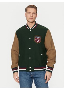 Gant Kurtka bomber Varsity 7006483 Zielony Regular Fit ze sklepu MODIVO w kategorii Kurtki męskie - zdjęcie 181091363