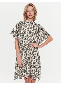 Bruuns Bazaar Sukienka codzienna Lantana Philly BBW3483 Écru Regular Fit ze sklepu MODIVO w kategorii Sukienki - zdjęcie 181091450