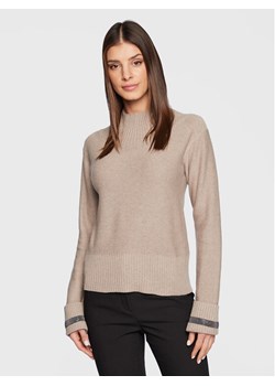 Fabiana Filippi Sweter MAD222W062 Beżowy Regular Fit ze sklepu MODIVO w kategorii Swetry damskie - zdjęcie 181091544