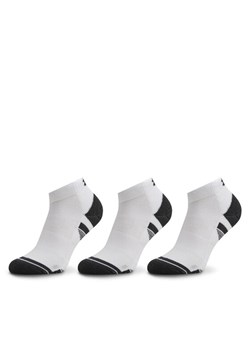 Under Armour Zestaw 3 par niskich skarpet unisex Ua Performance Tech 3Pk Low 1379504-100 Biały ze sklepu MODIVO w kategorii Skarpetki damskie - zdjęcie 181091591