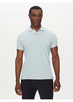 Barbour Polo Tartan MML0012BU44 Błękitny Regular Fit ze sklepu MODIVO w kategorii T-shirty męskie - zdjęcie 181091614