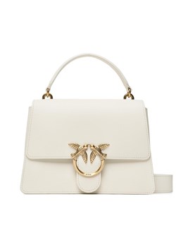 Pinko Torebka Love One Top Handle Classic Light PE 23 PLTT 100066 A0F1 Biały ze sklepu MODIVO w kategorii Listonoszki - zdjęcie 181091653