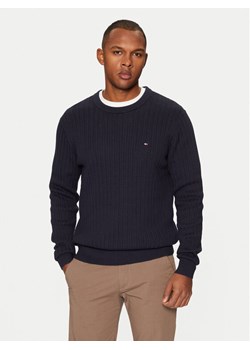 Tommy Hilfiger Sweter MW0MW37400 Granatowy Slim Fit ze sklepu MODIVO w kategorii Swetry męskie - zdjęcie 181091802