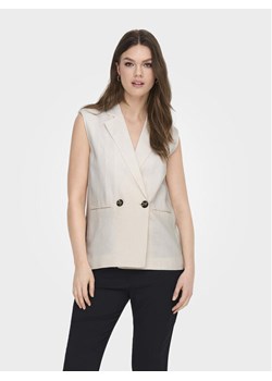 ONLY Kamizelka garniturowa Caro 15278794 Biały Loose Fit ze sklepu MODIVO w kategorii Kamizelki damskie - zdjęcie 181091832