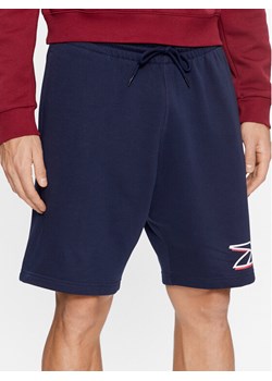 Reebok Szorty sportowe Identity IN1680 Granatowy Regular Fit ze sklepu MODIVO w kategorii Spodenki męskie - zdjęcie 181091841