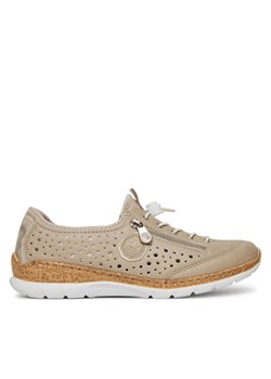 Rieker Sneakersy N42P6-62 Beżowy ze sklepu MODIVO w kategorii Buty sportowe damskie - zdjęcie 181091894