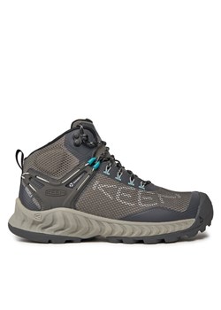 Keen Trekkingi Nxis Evo Mid Wp 1027197 Szary ze sklepu MODIVO w kategorii Buty trekkingowe damskie - zdjęcie 181091974