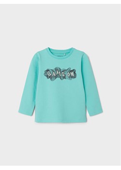 NAME IT Bluzka Buggur 13226400 Turkusowy Regular Fit ze sklepu MODIVO w kategorii Kaftaniki i bluzki - zdjęcie 181092000