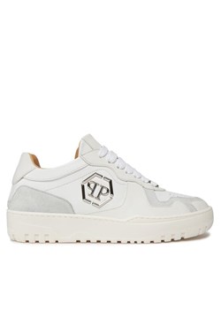 PHILIPP PLEIN Sneakersy Mix Leather Lo Top Sneakers SADS USC0545 PLE010N 01 Biały - id: 0000303719739 - marki MODIVO - 181092030 PHILIPP PLEIN Sneakersy Mix Leather Lo Top Sneakers SADS USC0545 PLE010N 01 Biały ze sklepu MODIVO w kategorii Buty sportowe damskie - zdjęcie 181092030