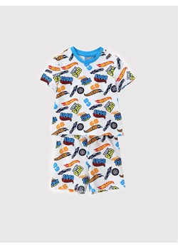 Original Marines Komplet t-shirt i spodenki HOT WHEELS DCPV0352NM Biały Regular Fit ze sklepu MODIVO w kategorii Komplety niemowlęce - zdjęcie 181092134