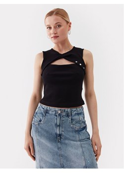 Guess Top W3YP11 K8RT2 Czarny Slim Fit ze sklepu MODIVO w kategorii Bluzki damskie - zdjęcie 181092154