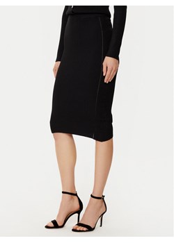 Guess Spódnica midi W5RD15 Z2V62 Czarny Slim Fit ze sklepu MODIVO w kategorii Spódnice - zdjęcie 181092190