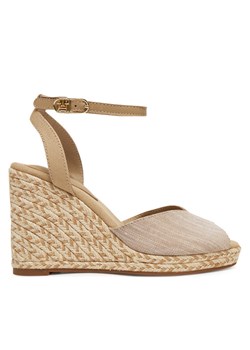 Tommy Hilfiger Espadryle Chambray High Wedge Espadrille FW0FW08588 Beżowy ze sklepu MODIVO w kategorii Espadryle damskie - zdjęcie 181092193