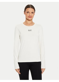 EA7 Emporio Armani Bluzka 6DTT13 TJDZZ 1120 Écru Slim Fit ze sklepu MODIVO w kategorii Bluzki damskie - zdjęcie 181092234