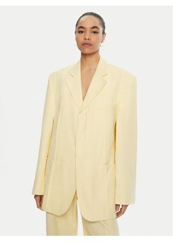 JACQUEMUS Marynarka 22E213JA101 Żółty Regular Fit ze sklepu MODIVO w kategorii Marynarki damskie - zdjęcie 181092284