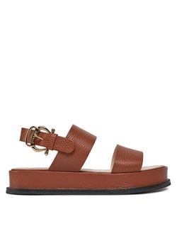 Pollini Sandały PA16083G0IPB0224 Brązowy ze sklepu MODIVO w kategorii Sandały damskie - zdjęcie 181092344