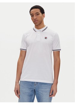 Fila Polo Lubeek FAM0898 Biały Regular Fit ze sklepu MODIVO w kategorii T-shirty męskie - zdjęcie 181092554