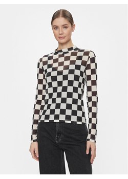 Vans Bluza Position Mesh Mock Neck VN000F73Y281 Czarny Regular Fit ze sklepu MODIVO w kategorii Bluzy damskie - zdjęcie 181092830
