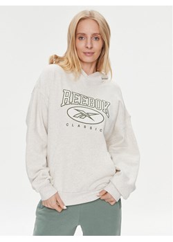 Reebok Bluza Classics Big Logo IL4634 Écru Relaxed Fit ze sklepu MODIVO w kategorii Bluzy damskie - zdjęcie 181093120