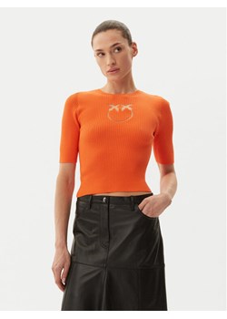 PINKO Sweter Tritone 102017 A1KW Pomarańczowy Slim Fit ze sklepu MODIVO w kategorii Swetry damskie - zdjęcie 181093162