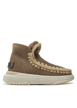 Mou Śniegowce Eskimo Jogger Glitter Logo FW421001A Brązowy ze sklepu MODIVO w kategorii Śniegowce damskie - zdjęcie 181093211