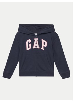 Gap Bluza 746744-02 Granatowy Regular Fit ze sklepu MODIVO w kategorii Bluzy chłopięce - zdjęcie 181093233
