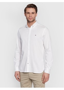Tommy Hilfiger Koszula Dobby MW0MW25038 Biały Slim Fit ze sklepu MODIVO w kategorii Koszule męskie - zdjęcie 181093361