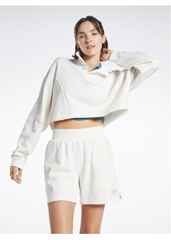 Reebok Bluza Reebok Classics Varsity Sweatshirt HT7843 Biały ze sklepu MODIVO w kategorii Bluzy damskie - zdjęcie 181093420