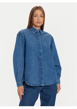 Pepe Jeans Koszula jeansowa Charlie PL304962 Niebieski Loose Fit - id: 0000304416255 - marki Pepe Jeans - 181093531 Pepe Jeans Koszula jeansowa Charlie PL304962 Niebieski Loose Fit ze sklepu MODIVO w kategorii Koszule damskie - zdjęcie 181093531