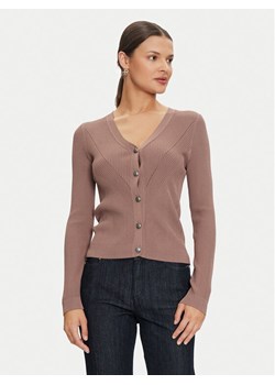 Guess Kardigan Kailey W4GR41 Z2U00 Beżowy Regular Fit ze sklepu MODIVO w kategorii Swetry damskie - zdjęcie 181093553