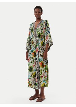 LOLA CASADEMUNT Kimono LS2516046 Zielony Relaxed Fit ze sklepu MODIVO w kategorii Odzież plażowa - zdjęcie 181093591
