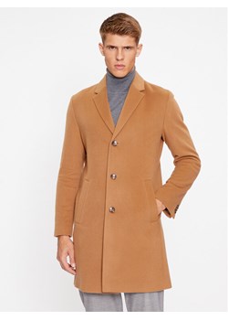 Boss Płaszcz wełniany H-Hyde-C-224 50485199 Brązowy Regular Fit - id: 0000303387747 - marki BOSS HUGO BOSS - 181093600 Boss Płaszcz wełniany H-Hyde-C-224 50485199 Brązowy Regular Fit ze sklepu MODIVO w kategorii Płaszcze męskie - zdjęcie 181093600