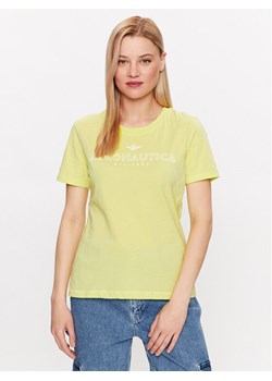 Aeronautica Militare T-Shirt 231TS2105DJ510 Żółty Regular Fit ze sklepu MODIVO w kategorii Bluzki damskie - zdjęcie 181093644