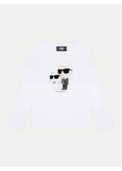 Karl Lagerfeld Kids Bluzka Z30209 D Biały Regular Fit ze sklepu MODIVO w kategorii T-shirty chłopięce - zdjęcie 181093684