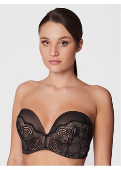Wonderbra Biustonosz bardotka WB000BHO Czarny ze sklepu MODIVO w kategorii Biustonosze - zdjęcie 181093791