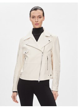 Boss Ramoneska Sajina 50505622 Beżowy Slim Fit ze sklepu MODIVO w kategorii Kurtki damskie - zdjęcie 181093920