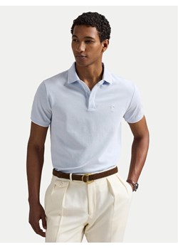 Polo Ralph Lauren Polo 710963494004 Błękitny Custom Slim Fit ze sklepu MODIVO w kategorii T-shirty męskie - zdjęcie 181093991