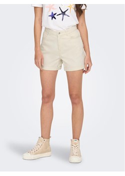 ONLY Szorty jeansowe 15230571 Beżowy Regular Fit ze sklepu MODIVO w kategorii Szorty - zdjęcie 181094190