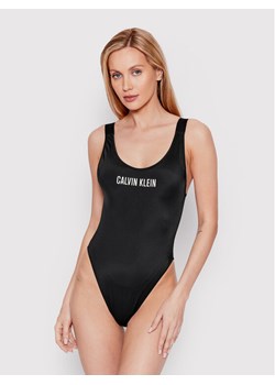 Calvin Klein Swimwear Strój kąpielowy Scoop KW0KW01599 Czarny ze sklepu MODIVO w kategorii Stroje kąpielowe - zdjęcie 181094231