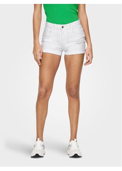 JDY Szorty jeansowe Blume 15293951 Biały Tight Fit ze sklepu MODIVO w kategorii Szorty - zdjęcie 181094301