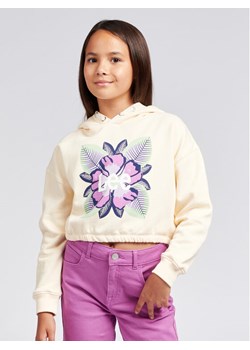 Lee Bluza Floral Oversize LEG5089 Écru Oversize ze sklepu MODIVO w kategorii Bluzy dziewczęce - zdjęcie 181094362