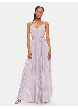Fracomina Sukienka wieczorowa FQ24SD3025W668F9 Fioletowy Slim Fit ze sklepu MODIVO w kategorii Sukienki - zdjęcie 181094370