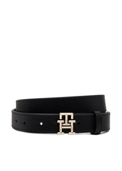 Tommy Hilfiger Pasek Damski Th Logo 2.5 AW0AW17248 Czarny ze sklepu MODIVO w kategorii Paski damskie - zdjęcie 181094453