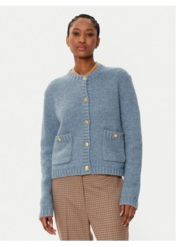 Tommy Hilfiger Kardigan WW0WW44473 Niebieski Regular Fit ze sklepu MODIVO w kategorii Swetry damskie - zdjęcie 181094512