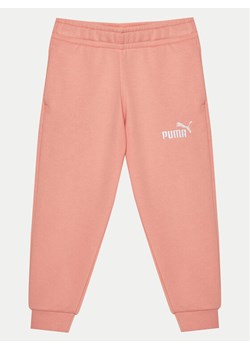 Puma Spodnie dresowe Ess 684934 Różowy Regular Fit ze sklepu MODIVO w kategorii Spodnie dziewczęce - zdjęcie 181094553
